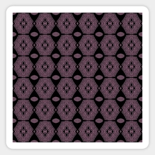 Tile Pattern, Ornate Check Print Sticker